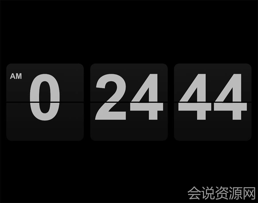 2022 翻页时钟倒计时HTML源码